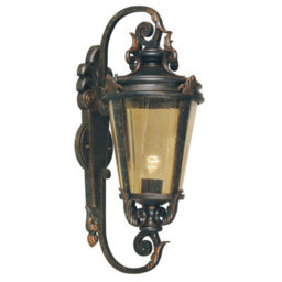Vintage Outdoor Ip44 Wall Light In Weathered Bronze - Stylish Led Carriage Design