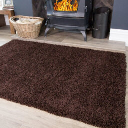 Loomed Soft Value Brown Shaggy Area Rug 180X270Cm - thumbnail 1
