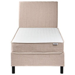 Beliani Divan Bed Fabric Countess 90 X 200 Cm (Eu Single) Beige - thumbnail 4