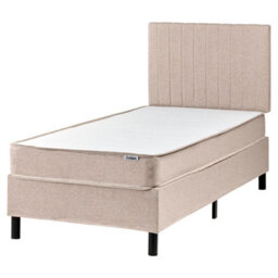 Beliani Divan Bed Fabric Countess 90 X 200 Cm (Eu Single) Beige - thumbnail 1