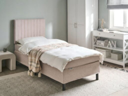 Beliani Divan Bed Fabric Countess 90 X 200 Cm (Eu Single) Beige - thumbnail 2