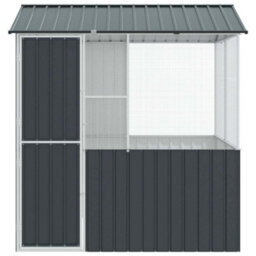 Walplus Anthracite Bird Cage 215X209X230Cm Galvanised Steel, 1 Bird Cage - thumbnail 6