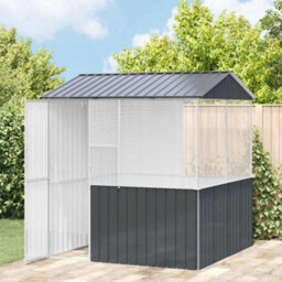 Walplus Anthracite Bird Cage 215X209X230Cm Galvanised Steel, 1 Bird Cage - thumbnail 3