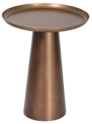 Aspect Furniture Klara Round Metal Side Table, Bronze - thumbnail 4