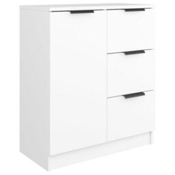 Berkfield Sideboards 2 Pcs White 60X30X70 Cm Engineered Wood - thumbnail 6