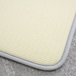 Catherine Lansfield Bathroom Anti-Bacterial Memory Foam Bath Mat And Pedestal Set Silver - thumbnail 3