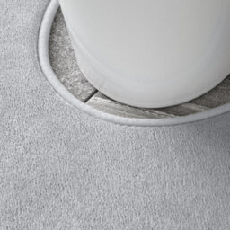 Catherine Lansfield Bathroom Anti-Bacterial Memory Foam Bath Mat And Pedestal Set Silver - thumbnail 4