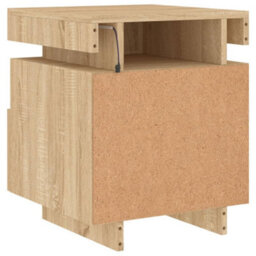 Vidaxl Bedside Cabinet With Led Lights Sonoma Oak 40X39X48.5 Cm - thumbnail 9