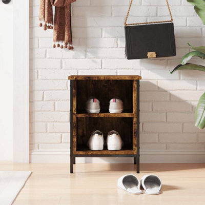 Walplus Shoe Cabinet Smoked Oak 38X35X50 Cm Engineered Wood - image 1