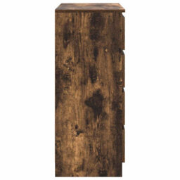 Berkfield Sideboard With Drawers Smoked Oak 71X35X84 Cm Engineered Wood - thumbnail 7
