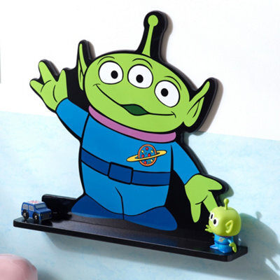 Disney Toy Story Alien Small Wall Shelf, Multicoloured, 48.5Cm W X 8Cm D X 44.5Cm H - image 1