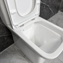 Hydros Modern Bathroom Suite Vanity Unit Comfort Height Toilet Bath White Tess 550mm - thumbnail 5