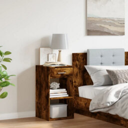 Berkfield Bedside Cabinet Smoked Oak 35X34X65 Cm Engineered Wood - thumbnail 3