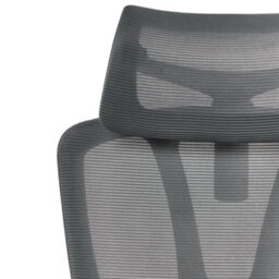 Wyld And Coco Novatech Ergonomic Office Chair Dark Grey Mesh With Adjustable Headrest And Armrests - thumbnail 8