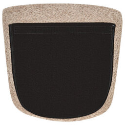 Wyld And Coco Casaluxe Beige Bouclé Rocking Armchair With Metal Legs, Retro Curved Silhouette, W74 X D99 X H99Cm - thumbnail 7