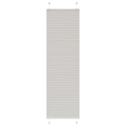 Berkfield Pleated Blind Light Grey 60X200 Cm Fabric Width 59.4 Cm Polyester