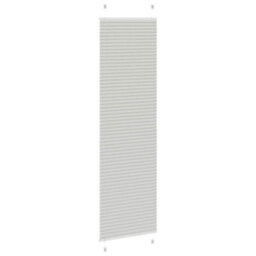 Berkfield Pleated Blind Light Grey 60X200 Cm Fabric Width 59.4 Cm Polyester - thumbnail 4