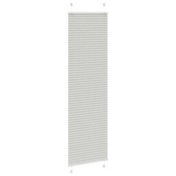 Berkfield Pleated Blind Light Grey 60X200 Cm Fabric Width 59.4 Cm Polyester - thumbnail 3