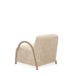 Sheepskin Style Faux Fur Armchair Smudge - thumbnail 7