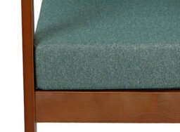 Impact Furniture Wooden Garden Bench Seat Sage Green Cushions 2 Seater Comfy Deep Outdoor Cozy - thumbnail 8
