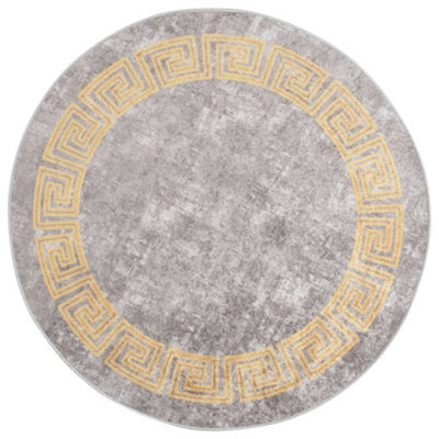 Walplus Rug Washable F120 Cm Grey Anti Slip - image 1