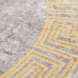 Walplus Rug Washable F120 Cm Grey Anti Slip - thumbnail 3