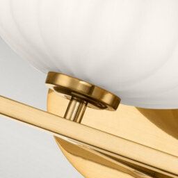 Luminosa Lighting Luminosa Kichler Pim Bathroom Wall Lamp Fox Gold, 3000K, Ip44 - thumbnail 2