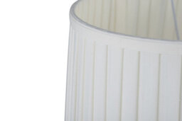 Lighting Supermarket Arezo Modern Gold Glass Cylinder Table Lamp With Ivory Pleat Shade - thumbnail 4