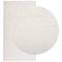Berkfield Rug Iza Short Pile Scandinavian Look Cream 80X150 Cm - thumbnail 3