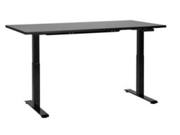 Beliani Electric Adjustable Standing Desk Destines Black 160 Cm 72 Cm - thumbnail 2