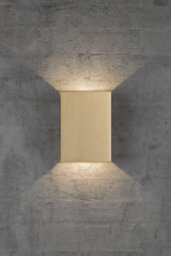 Nordlux Fold 15 Outdoor Patio Terrace Garden Wall Light In Brass (Height) 21Cm - thumbnail 1