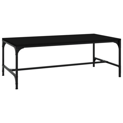 Berkfield Industrial Coffee Table Black 100X50X35 Cm Engineered Wood - image 1
