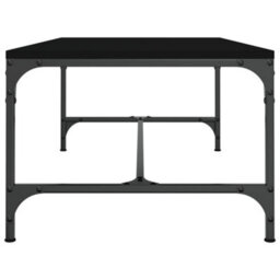 Berkfield Industrial Coffee Table Black 100X50X35 Cm Engineered Wood - thumbnail 5