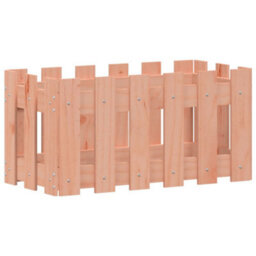 Berkfield Garden Planter With Fence Design 60X30X30 Cm Solid Wood Douglas - thumbnail 4