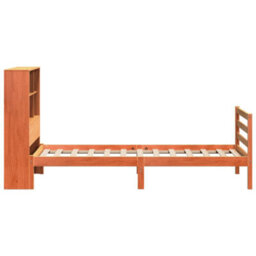 Berkfield Bookcase Bed Without Mattress Wax Brown 75X190 Cm Small Single Solid Wood - thumbnail 5
