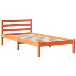 Berkfield Bookcase Bed Without Mattress Wax Brown 75X190 Cm Small Single Solid Wood - thumbnail 8