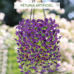 Artificial Petunia Flowers For Outdoor Use, 2 Pieces Faux Petunias, Hanging Artificial Flowers, Uv Resistant For Balcony, Porch - thumbnail 8