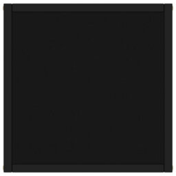 Berkfield Modern Coffee Table Black With Black Glass 40X40X50 Cm - thumbnail 3