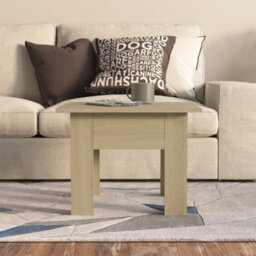 Berkfield Coffee Table Sonoma Oak 55X55X42 Cm Engineered Wood - thumbnail 3
