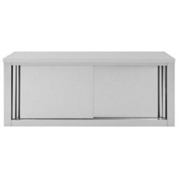 Vidaxl Kitchen Wall Cabinet With Sliding Doors 120X40X50 Cm Stainless Steel - thumbnail 5
