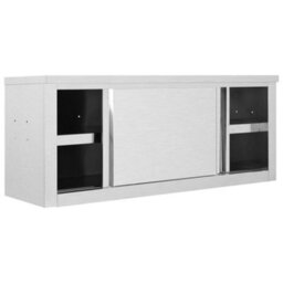 Vidaxl Kitchen Wall Cabinet With Sliding Doors 120X40X50 Cm Stainless Steel - thumbnail 4