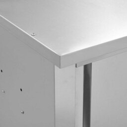 Vidaxl Kitchen Wall Cabinet With Sliding Doors 120X40X50 Cm Stainless Steel - thumbnail 7