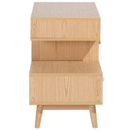 Wyld And Coco Nordicnest Sideboard Brown - Asymmetric 4 Drawers 2 Shelves, Matt Finish - thumbnail 5