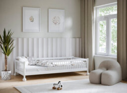 Arte Star White 90 X 200Cm European Single Bed - Foam/bonnell Mattress Included - thumbnail 1