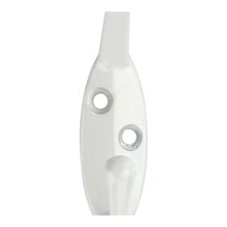 GoodHome White Zinc Alloy Wall-Mounted Hat & Coat Hook (H)27.5mm (D)45mm - thumbnail 5