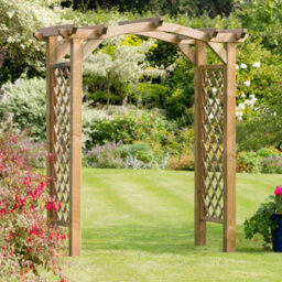 Venus Wooden Garden Arch With Trellis By Zest Outdoor Living - thumbnail 1