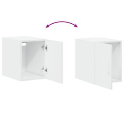 Berkfield Slim Storage Cabinet White 30X42.5X225 Cm Engineered Wood - thumbnail 9