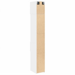 Berkfield Slim Storage Cabinet White 30X42.5X225 Cm Engineered Wood - thumbnail 8