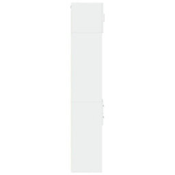 Berkfield Slim Storage Cabinet White 30X42.5X225 Cm Engineered Wood - thumbnail 7