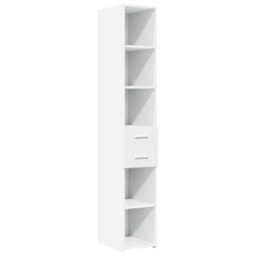 Berkfield Slim Storage Cabinet White 30X42.5X225 Cm Engineered Wood - thumbnail 6